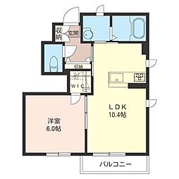 フローテラス 1LDKの間取図画像