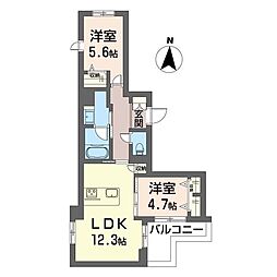 間取図画像 2LDK