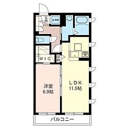 MASTLIFEMATSUDO1 1LDKの間取図画像