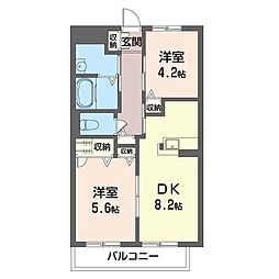間取図画像 2DK