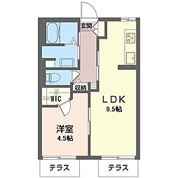 サンコート一番館 1LDKの間取図画像