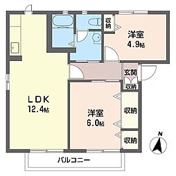 間取図画像 2LDK