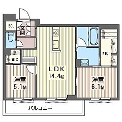 物件の間取り