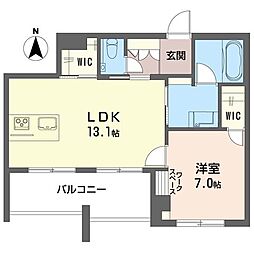 PLANET 1LDKの間取図画像