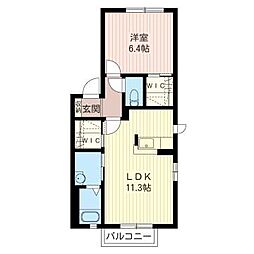 間取図画像 1LDK