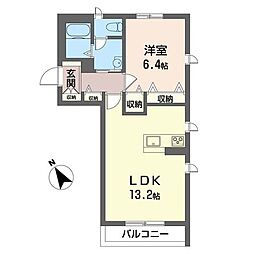 ペアメゾン 1LDKの間取図画像