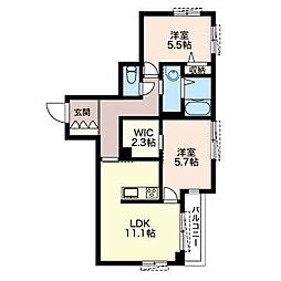 間取図画像 2LDK