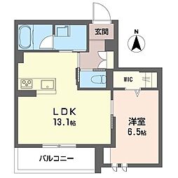 クリスターロ 1LDKの間取図画像