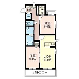 間取図画像 2LDK