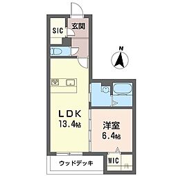 GRANDSTAGE 1LDKの間取図画像