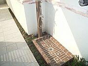 ペット専用の足洗い場をご用意しております☆