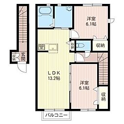 間取図画像 2LDK