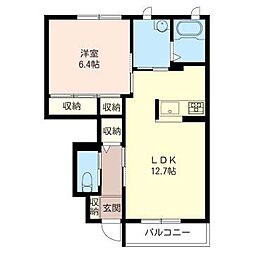 ActuNorte 1LDKの間取図画像