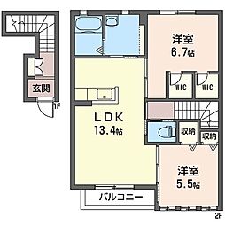 間取図画像 2LDK