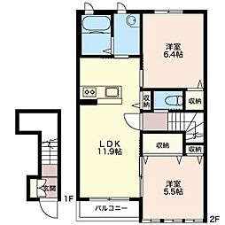 間取図画像 2LDK
