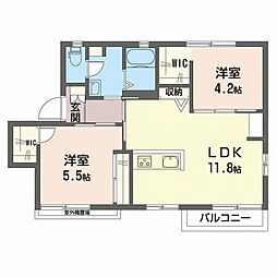 間取図画像 2LDK
