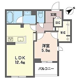HINODE 1LDKの間取図画像