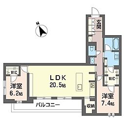 間取図画像 2LDK