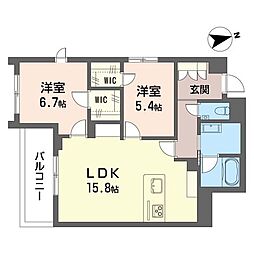 間取図画像 2LDK