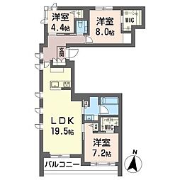 ベラフォレスタ 深沢 3LDKの間取図画像