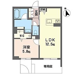 ドドエシオ 1LDKの間取図画像