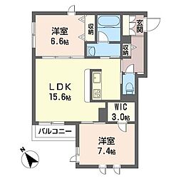 間取図画像 2LDK