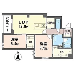 間取図画像 2LDK