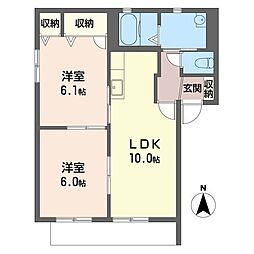 間取図画像 2LDK