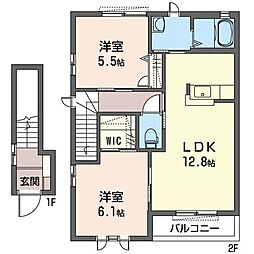 間取図画像 2LDK