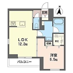 グレイスIII 1LDKの間取図画像