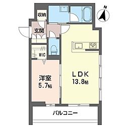 間取図画像 1LDK