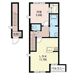 セレクションC 1LDKの間取図画像