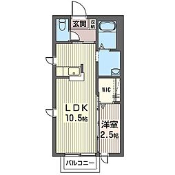 ラフィール 1SKの間取図画像