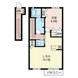アークガーデン睦町1 1LDKの間取図画像