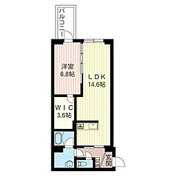 ETERNAL・ORION 1LDKの間取図画像