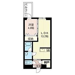 ETERNAL・ORION 1LDKの間取図画像