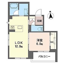 メゾン ド ヴィクス 1LDKの間取図画像