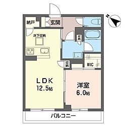 グレイスアベニュー 1LDKの間取図画像