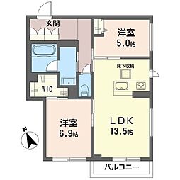 間取図画像 2LDK