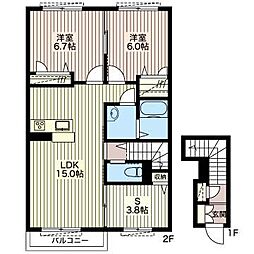 シャーメゾン・ヴィラ3 2SLDKの間取図画像