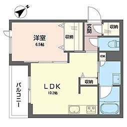 セルディーナ 1LDKの間取図画像