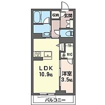 彩雲 302 ｜ 群馬県高崎市江木町1242-1（賃貸マンション1LDK・3階・40.50㎡） その2