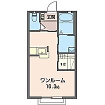 ルミエールＢ 203 ｜ 群馬県伊勢崎市下植木町607-3（賃貸アパート1R・2階・28.38㎡） その2