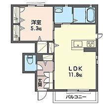 コンティニューＢ 101 ｜ 群馬県前橋市亀里町1234-2（賃貸アパート1LDK・1階・42.50㎡） その2