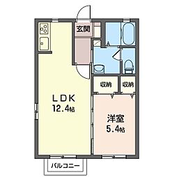 アークコート下大島3 1LDKの間取図画像