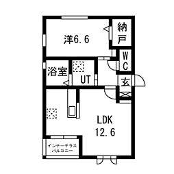 アトラス A 1LDKの間取図画像