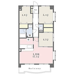 モジュールハート 3LDKの間取図画像