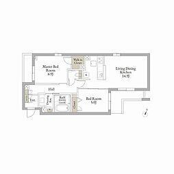 ル・リアン 2LDKの間取図画像