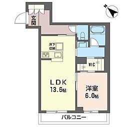 アンビハウス豊四季 1LDKの間取図画像