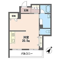 メゾン・ド・ルポ ワンルームの間取図画像